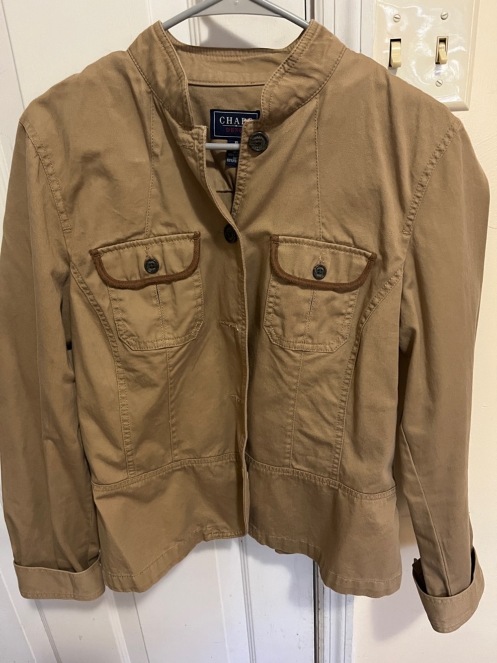 Chaps Tan Utility Jacket